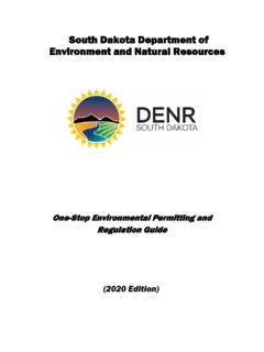 South Dakota Department of Environment and Natural …