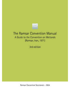 A Guide to the Convention on Wetlands (Ramsar, …