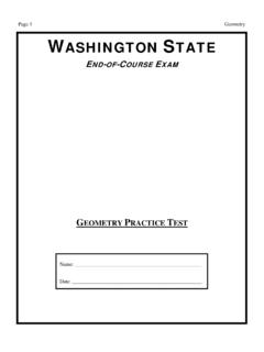 End of Course (EOC) Practice Test: Washington State - Geometry