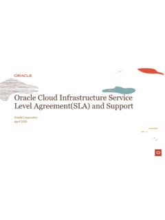 Oracle Cloud Infrastructure Service Level Agreement and ...