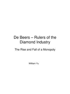 De Beers and the Diamond Industry