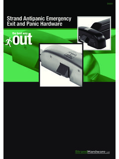 Strand Antipanic Emergency Exit and Panic Hardware