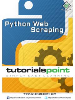 Python Web Scraping - Tutorialspoint