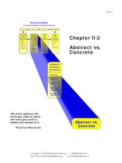 Abstract vs. Concrete - Writing for Results Inc.