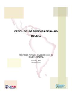 Perfil de los Sistemas de Salud - Bolivia - …
