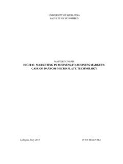 MASTER’S THESIS DIGITAL MARKETING IN BUSINESS-TO …