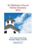 Sample church directory