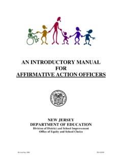 An Introductory Manual For Affirmative Action …