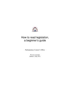 How to read legislation - …