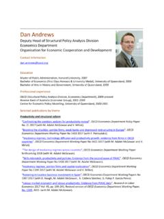 Dan Andrews - OECD