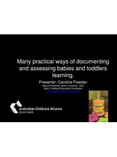 Many practical ways of documenting and assessing …