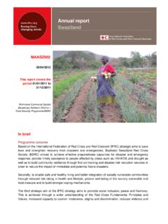 Annual report Swaziland - IFRC.org