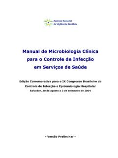 Manual de Microbiologia Cl&#237;nica ... - Minist&#233;rio da Sa&#250;de