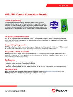 MPLAB Xpress Evaluation Boards - Microchip Technology