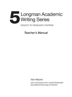 5Longman Academic Writing Series