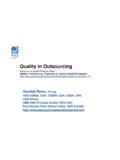 Quality in Outsourcing - HKSQ