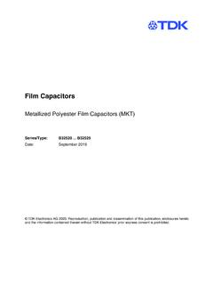 Film Capacitors - Metallized Polyester Film Capacitors ...