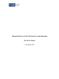 Peer review on trade reporting - Financial Stability Board