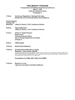 Transportation and Highway Engineering Conference March 1 ...