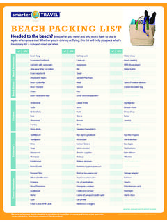 BEACH PACKING LIST - i.slimg.com