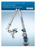 FARO Edge and ScanArm HD - Laser Scanners