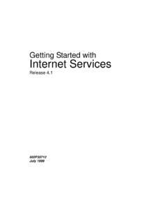Getting Started With Internet Services (PDF, 200 KB)