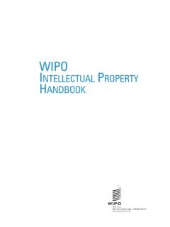 WIPO Intellectual Property Handbook