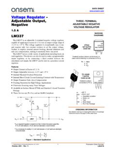 LM337 - Voltage Regulator - Adjustable Output, Negative