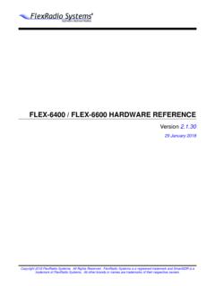 Flex 6400 and Flex 6600 Hardware Reference Manual