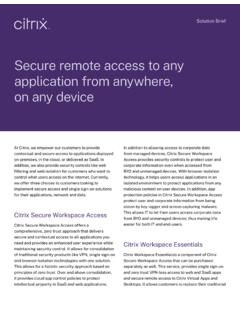 Secure remote access to any application from anywhere, on ...
