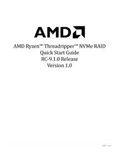 AMD RAID Quick Start Guide
