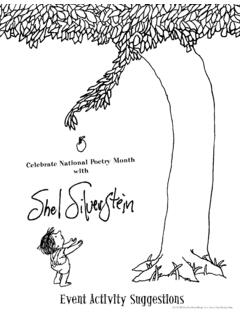 Event Activity Suggestions - Shel Silverstein