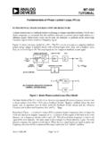 MT-086: Fundamentals of Phase Locked Loops (PLLs)