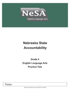 Grade 4 English Language Arts Practice Test - Nebraska