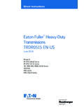 Eaton Fuller Heavy-Duty Transmissions TRDR0515 …