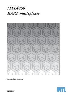MTL4850 HART multiplexer - MTL Instruments