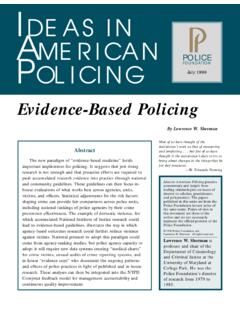 Ideas in American Policing - Police Foundation