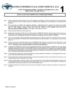 IAPMO UNIFORM EVALUATION SERVICE, LLC