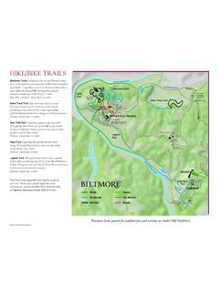 HIKE/BIKE TRAILS - Biltmore Estate