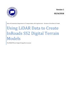 Using LiDAR Data to Create InRoads SS2 Digital …