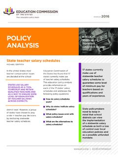 State Teacher Salary Schedules - Education Commission of ...