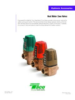 Heat Motor Zone Valves - TACO - HVAC
