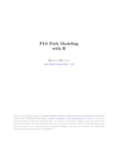 PLS Path Modeling with R - Gaston Sanchez