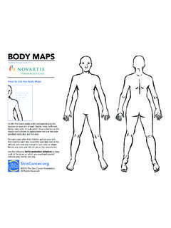 BODY MAPS - The Skin Cancer Foundation