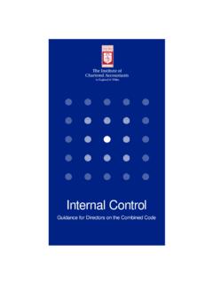 Internal C ontrol - Corporate governance
