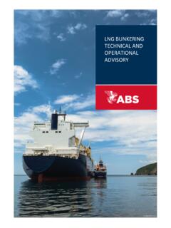 LNG BUNKERING TECHNICAL AND OPERATIONAL ADVISORY