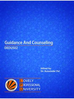 Guidance And Counseling - LPU Distance Education (LPUDE)