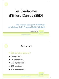 Les Syndromes d’Ehlers-Danlos (SED) - gesed.com