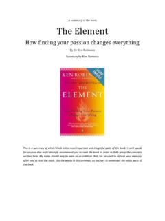 The Element - Kim Hartman