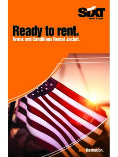 Ready to rent. - Sixt